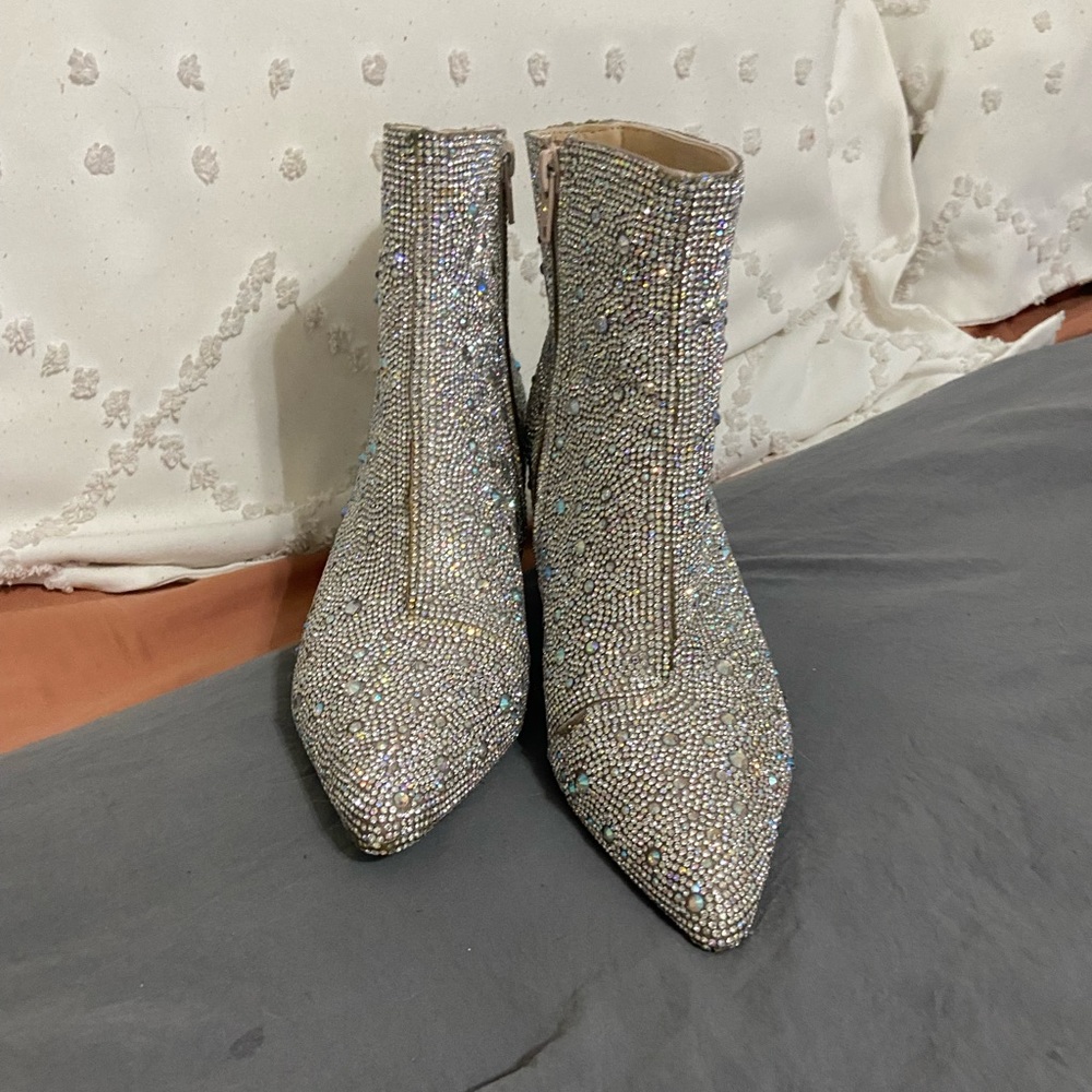 Betty Johnson Rhinestone Booties